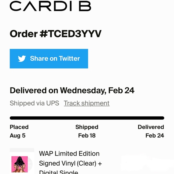 Cardi B Megan Thee Stallion WAP Signed CD 💿 - Picture 5 of 6